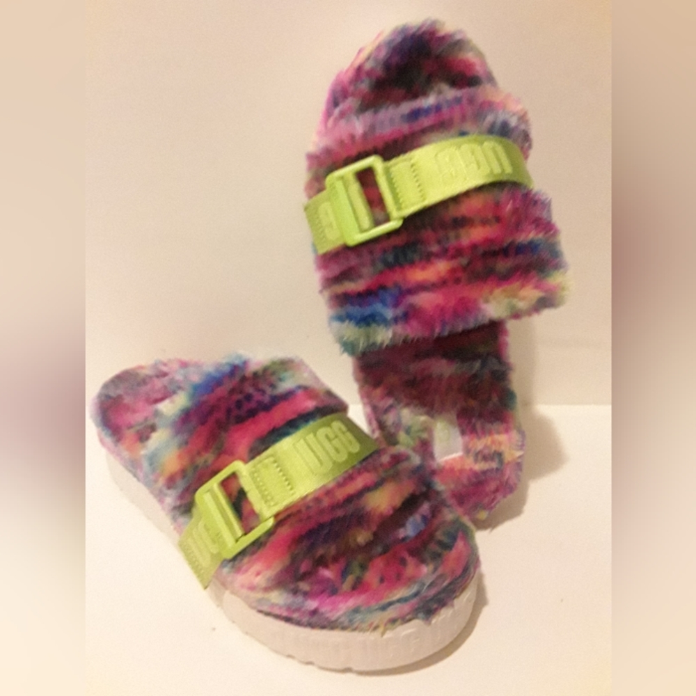 Ugg Fluffita Pixelate, Plataform Multi Color Sz 9w - image 2